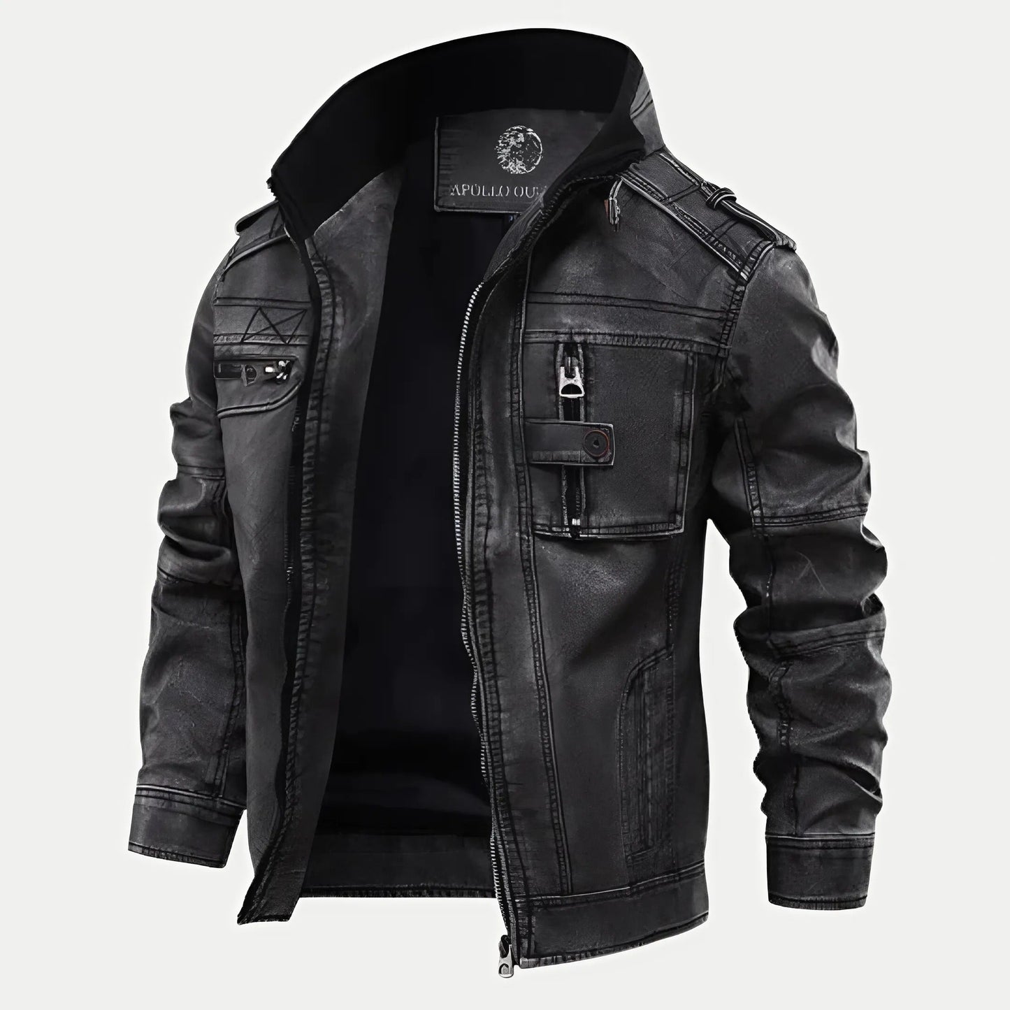 Men's Premium Classic Black Leather Jacket